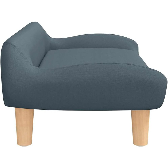 Килимок для собак, м'який лежак для тварин, лежанка-софа для маленьких собак, котів, тканина (темно-сірий)