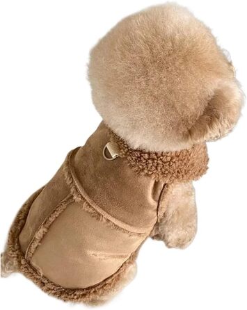 Теплий одяг для собак: куртки, аксесуари та сукні для маленьких та середніх порід. Дизайнерський одяг для чихуахуа, тепла та м'яка сукня рожевого кольору (L)