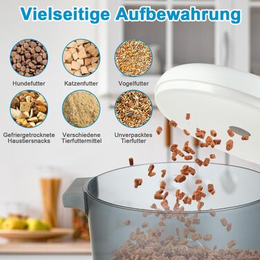 Контейнер для корму EFIL Vakuum - вакуумний контейнер для кормів для собак, котів та птахів, BPA-free, 24L