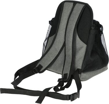 Переноска для тварин Kerbl Vacation Fronttasche, сіра/блакитна, 31x24x38 см