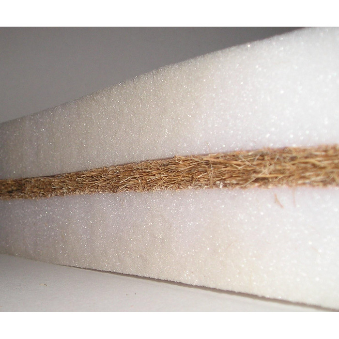 Ортопедичний матрац для собак з кокосовою матом, антиалергенний. Матрац для собак, штучна шкіра, розмір 100x60 см, колір коричневий