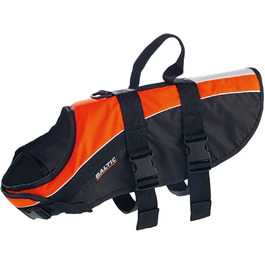 Спасальний жилет для собак Baltic Mascot оранжево-чорний, розмір 08-15 кг