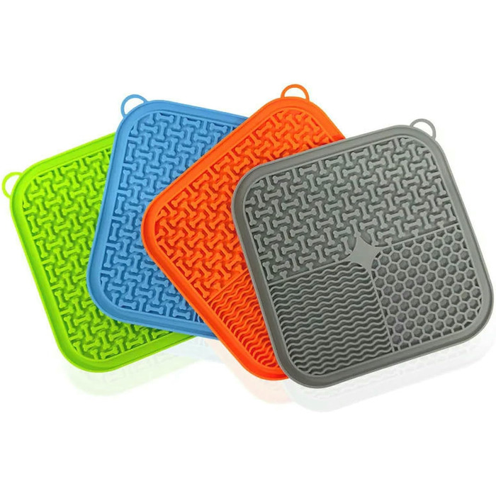 Набір мисок для собак та котів з повільною годівлею WANGQIQI (2 шт., 20*20 см)