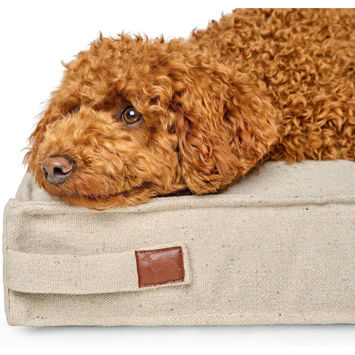 Килимок для собак HUNTER Beuno, 100x70 см, кремовий, з міцної тканини, з перероблених матеріалів, антиковзаючого, стильний
