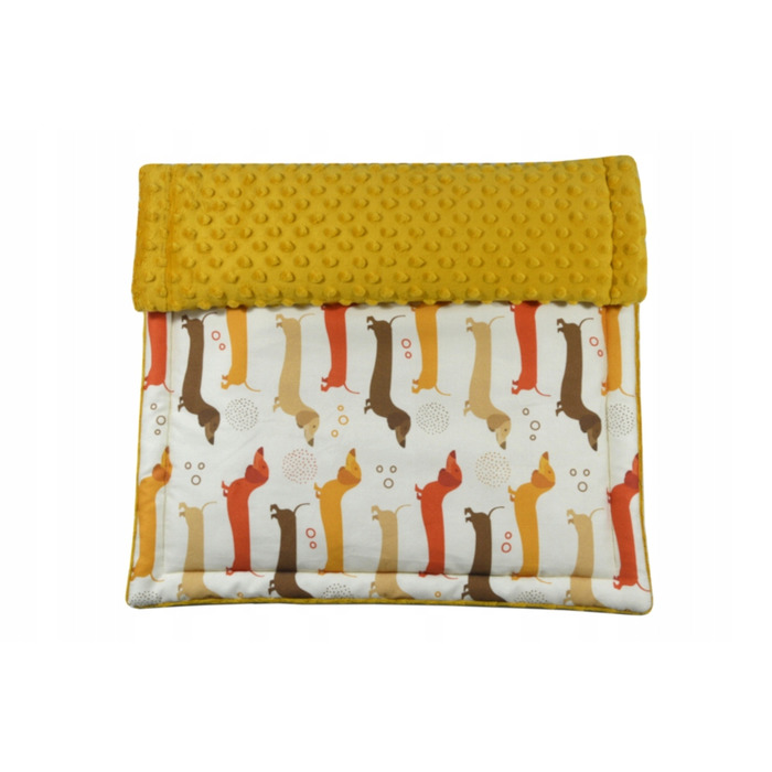 Теплий лежак-килимок для собак Pazurem із мінки та бавовни, 70x100 см, ідеальний для такс