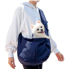 Сумка-переноска для собак Quorvex Sling - зручна переноска для тварин | Ідеальна для цуценят, кошенят та маленьких собак, для подорожей, прогулянок та покупок (блакитна)