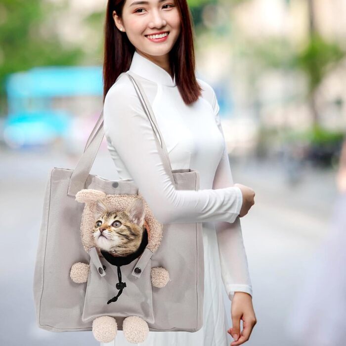 Сумка-переноска для собак - велика, дихаюча, м'яка, з канвасу. Ідеально для подорожей, прогулянок, авто, літака та щоденного використання