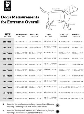 Hurtta Extreme Overall Winterjacke для собак (Blackberry, 25S) - тепла зимова куртка для собак