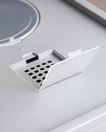 Закритий лоток-туалет для котів Be-Active.pl сірий, з висувною шухлядою та лопаткою