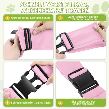 Транспортувальна сумка для собак та котів ALLSOPETS, дихаюча, з безпечною повідком, для подорожей та до ветеринара (Оливковий, Блідо-рожевий)