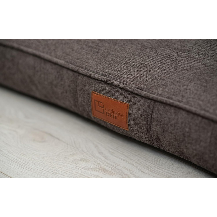 Собаче ліжко Sofi Grosse - м'яке, миється, з поліуретану, для собак середніх та маленьких порід (XXL, 130x100 см, коричневе)