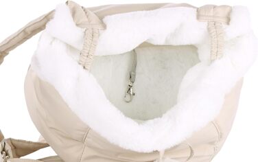 Трапельник для собак та котів Cuddi Beige – зручна та стильна сумка-переноска | 32x22x25 см
