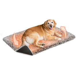 Самогріюча котяча/собача ковдра 115x72 см - XL, велика, флісова, без електроенергії, для дому та вулиці, знімна, миюча