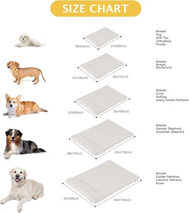 М'яке ортопедичне ліжко для собак BVAGSS, 90x60 см, біле. Лежанка для собак, зручна та тепла, з неслизьким дном.