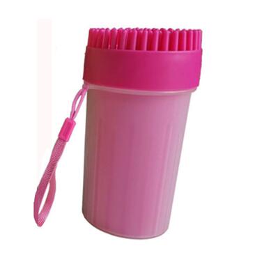 Портативний засіб для чищення лап домашніх тварин AXTMR, підходить для великих собак, матеріал PP, рожевий, середній