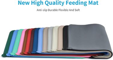 Силіконовий килимок для годування собак та котів AUDWUD, водонепроникний, антиковзкий, 47x30 см, персиково-рожевий