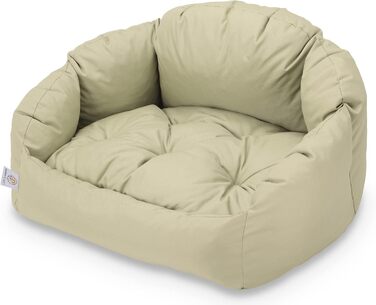 Матрац для собак BARRY & UCY 3в1: вологостійкий, з наповнювачем з овечої вовни, м'яке ліжко-кошик для собак, різні кольори (темно-червоний, кремовий)