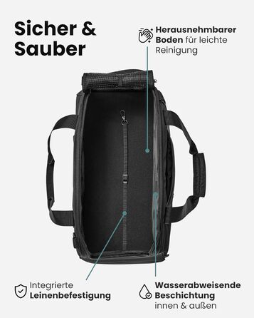 Транспортна переноска для собак Larkson до 8 кг, Бежева - Tjark - для подорожей літаком, для собак та котів. Відповідає вимогам більшості авіакомпаній