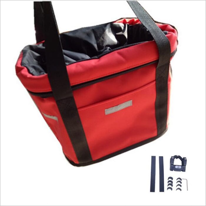 Кошик для велосипеда Gettimore для тварин, собак, знімний, складний, 35 x 27 x 26 см