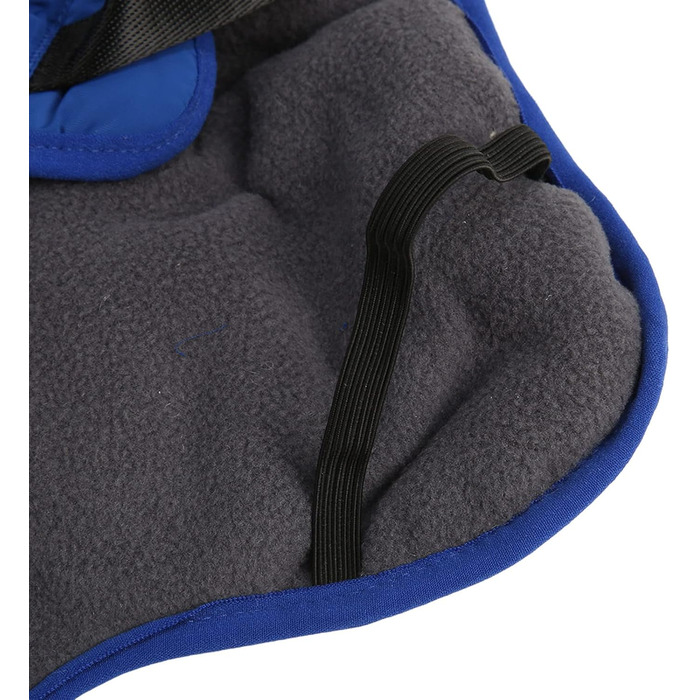 Теплий зимовий пухнастий нашийник для собак, куртка для собак, нашийник з нейлону з відбиваючим дизайном, XXXL, блакитний