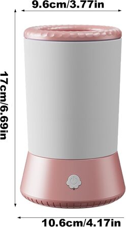 Очищувач лап для собак – мийка лап для собак, для собак та котів, 17 x 10 x 9 см, білий/рожевий