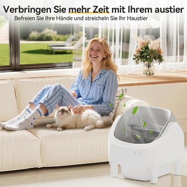 Автоматичний лоток для котів Devoko з керуванням через додаток, для котів до 15 кг, відкритий дизайн, легкий у прибиранні, великий, зручний для котів, ємність на 15 днів