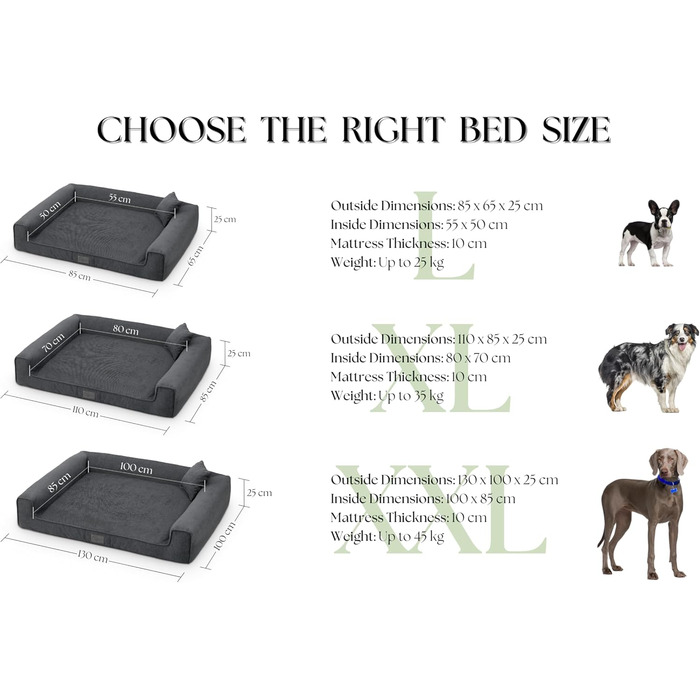 Собаче ліжко Sofi Grosse - м'яке, миється, з поліуретану, для собак середніх та маленьких порід (XXL, 130x100 см, коричневе)