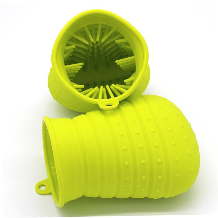 Миска для миття та масажу лап собак та котів INOOP з силікону з шипами. Призначення: догляд за лапами вдома та в подорожах.