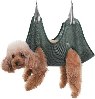 Набір для догляду за собакою DONGKER 10-в-1: гамак, щітка, триммер та пилка для нігтів. Зелений