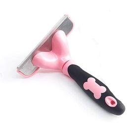 Слікер для собак Slicker Dog Brushes - самоочисна щітка для грумінгу, видаляє 90% шерсті, підходить для собак та котів з середньою та довгою шерстю, рожевий колір