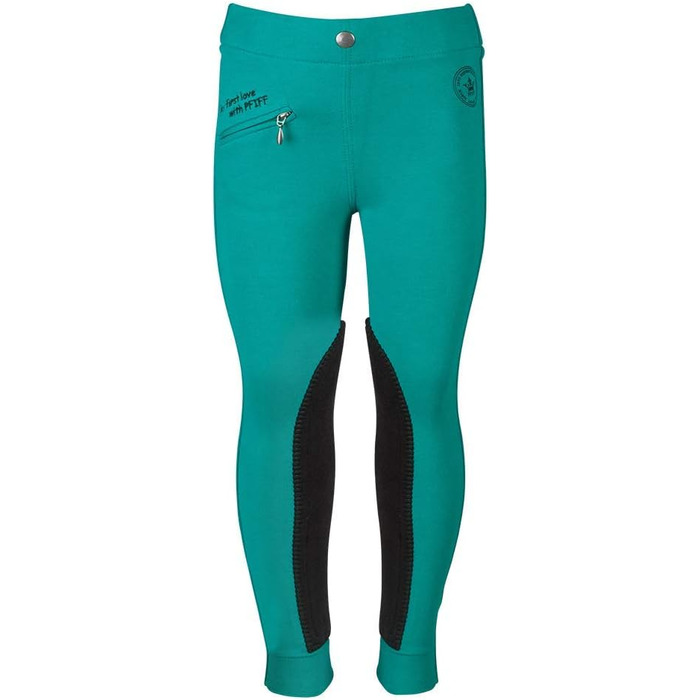 Дитячі штани для верхової їзди PFIFF Ella, 122 розмір, блакитно-чорний колір