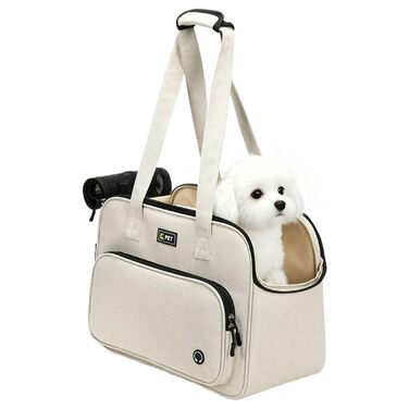Сумка-переноска для собак | Рюкзак-переноска з м'якою сумкою та ременем | Легка переноска для транспортування тварин | Для собак, кроликів, котів, до ветеринара, на пікнік, прогулянку, в парк, для покупок, в подорож