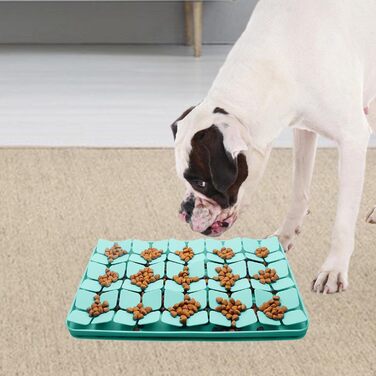 Килимок для ласощів для собак з силікону з розширеннями, килимок-ліззер для собак, зменшує нудьгу, зелений