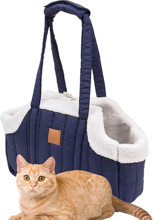 Переносна сумка для тварин: переноска для собак та котів, стильна сумка для подорожей, блакитна