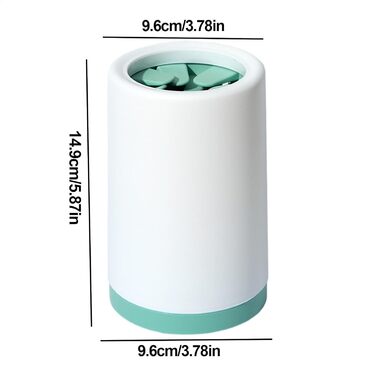 Очищувач лап для собак - мийка лап для тварин, не проливаючийся пристрій для миття лап, для брудних домашніх улюбленців, мийка лап, миюча щітка для собак, великий, зелений