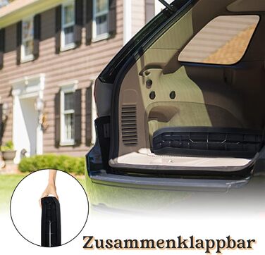 Рампа для собак Hunderampe, складна, антиковзка, до 90 кг, 156x40 см, для SUV, чорна