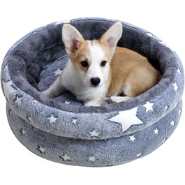 Кругле ліжко для котів та собак, м'яке, плюшеве, 50/70 см (XL)