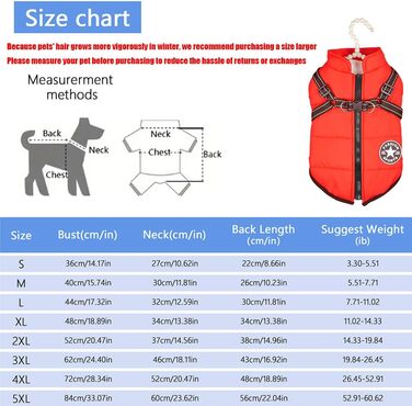 Зимовий теплий одяг Furry King для собак: водонепроникний 3-в-1, з інтегрованим шлейкою. Підходить для малих, середніх та великих собак та котів.