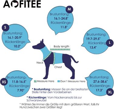 Спасальний жилет для собак AOFITEE, блакитний, з ручкою та світловідбиваючими смугами, XS