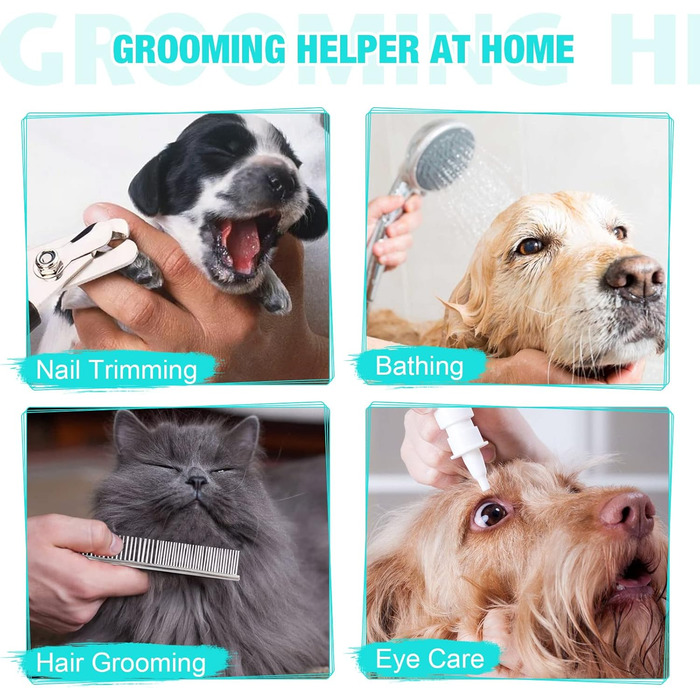 Гамак для грумінгу собак ATESON - гамачок для догляду за шерстю, підходить для стрижки нігтів (XXL до 54,4 кг), зручний для собак великих порід, блакитний