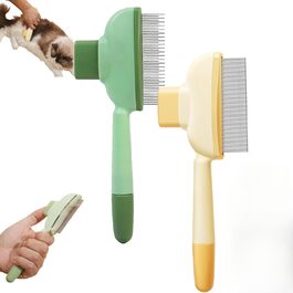 Щітка Fellblitz для грумінгу домашніх тварин: самоочищуючийся гребінець від бліх для довгої та короткої шерсті