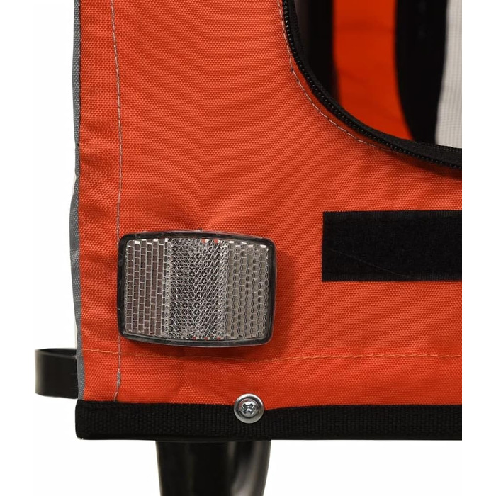 Причеп для тварин Bicycletrailer-9386-DYQ-251114-MWYT (133,5x69x73,5 см, помаранчевий та чорний)