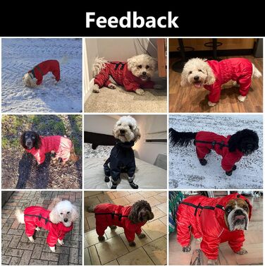 Зимовий комбінезон для собак з ніжкою, водонепроникний, з флісовою підкладкою, вітростійкий, світловідбиваючий, для маленьких та середніх собак, червоний, XL