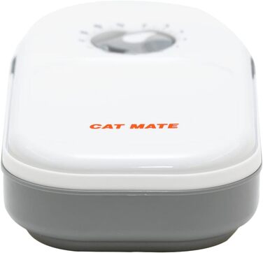 Cat Mate C100 автоматична годівниця з таймером для котів і малих собак, для вологого та сухого корму, до 400 г, біла