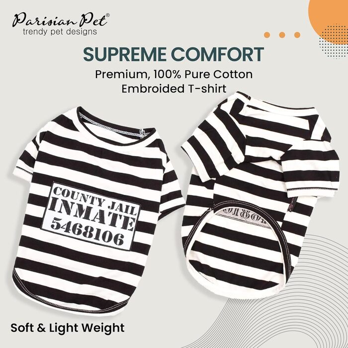 Костюм поліцейського для собак Parisian Pet Officer Woof | Веселий костюм на Хелловін для тварин | Розмір 4XL