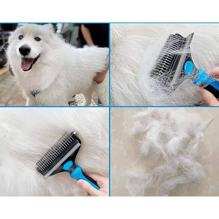 Бурштук для собак та котів 2 в 1 GLUTTONY, металевий, блакитний