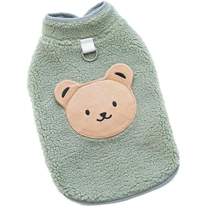 Теплий зимовий пуловер для собак маленьких порід (до 2.5 кг), зелений, розмір M