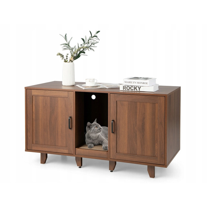 Будиночок для кота Costway, коричневий, прямокутний, 120 x 52 x 65 см