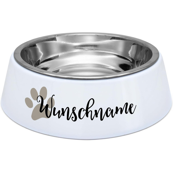 Миска для корму PrintPlanet® з іменем або текстом на вибір - миска для собак з іменем, персоналізована та надрукована - дизайн 2