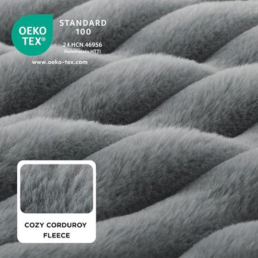 Ортопедичне ліжко для собак середніх порід BEDSURE - 76x51x16.5 см. Водонепроникне диванчик для собак з Memory Foam та Eierkarton-Schaum, знімний Cord-чехол, сірий.